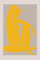 Yellow Figure by Pictufy on GIANT ART - figurative woman