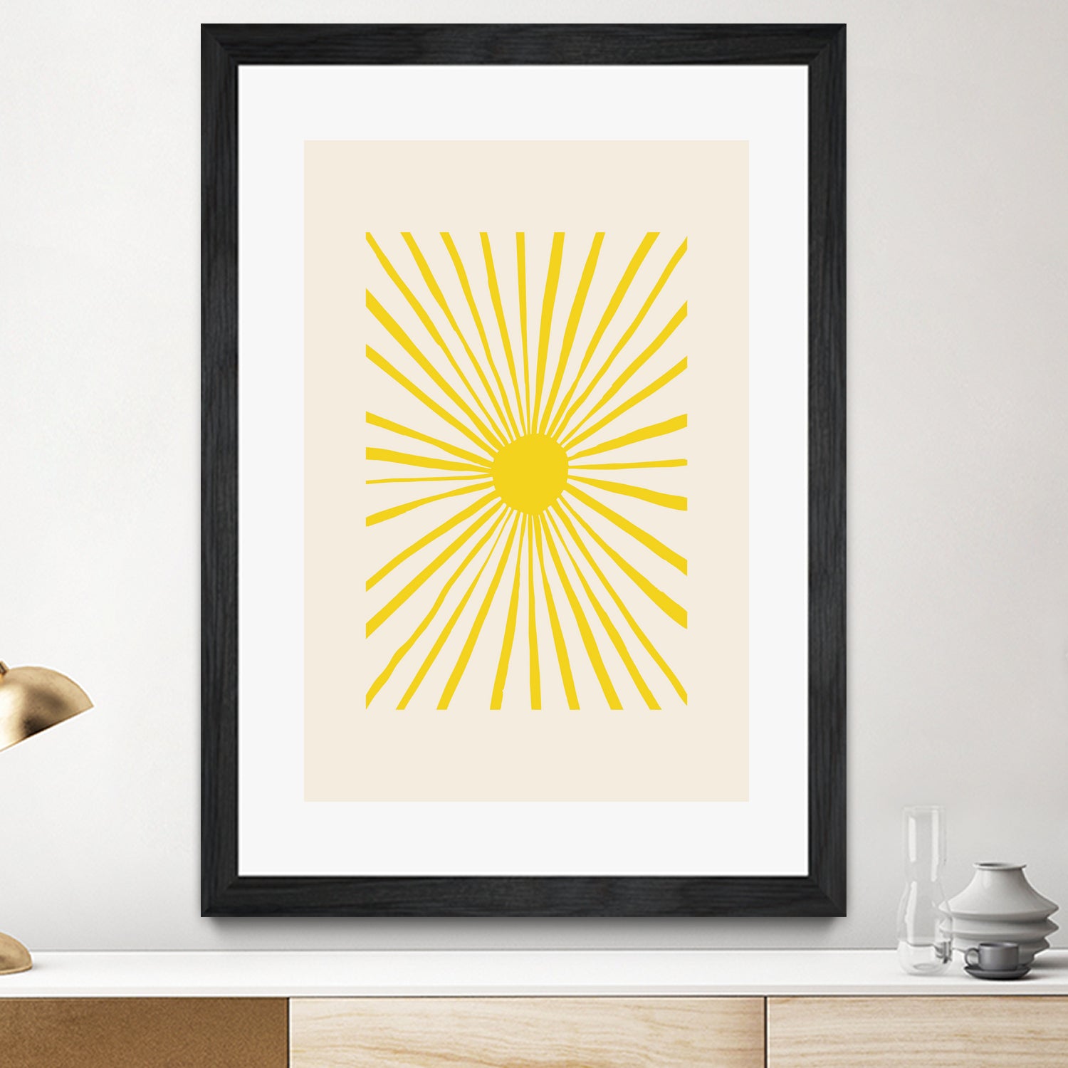 The Sun by Pictufy on GIANT ART - geometric sun