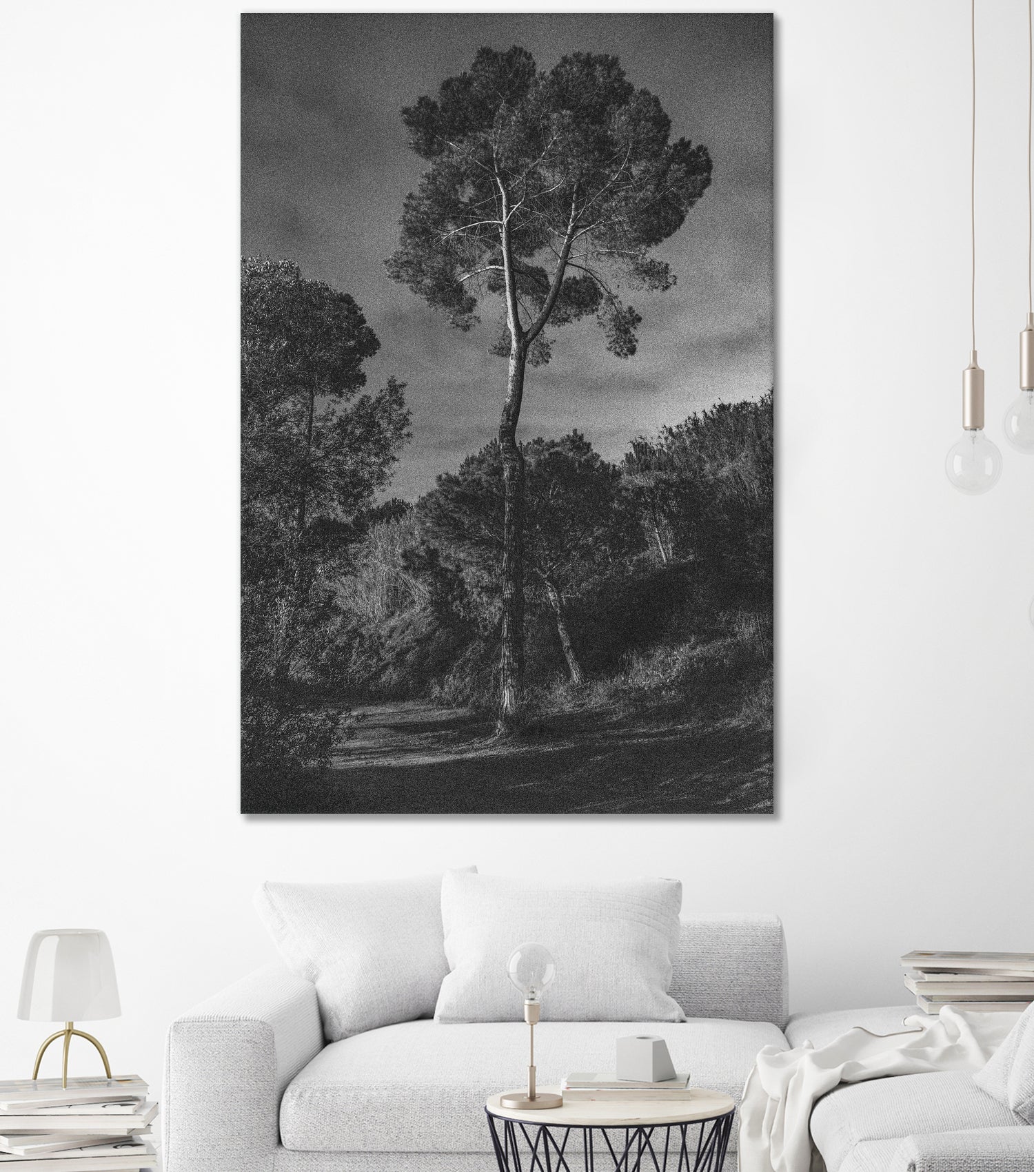 Arbores  by Pepa on GIANT ART - black botanical framed canvas