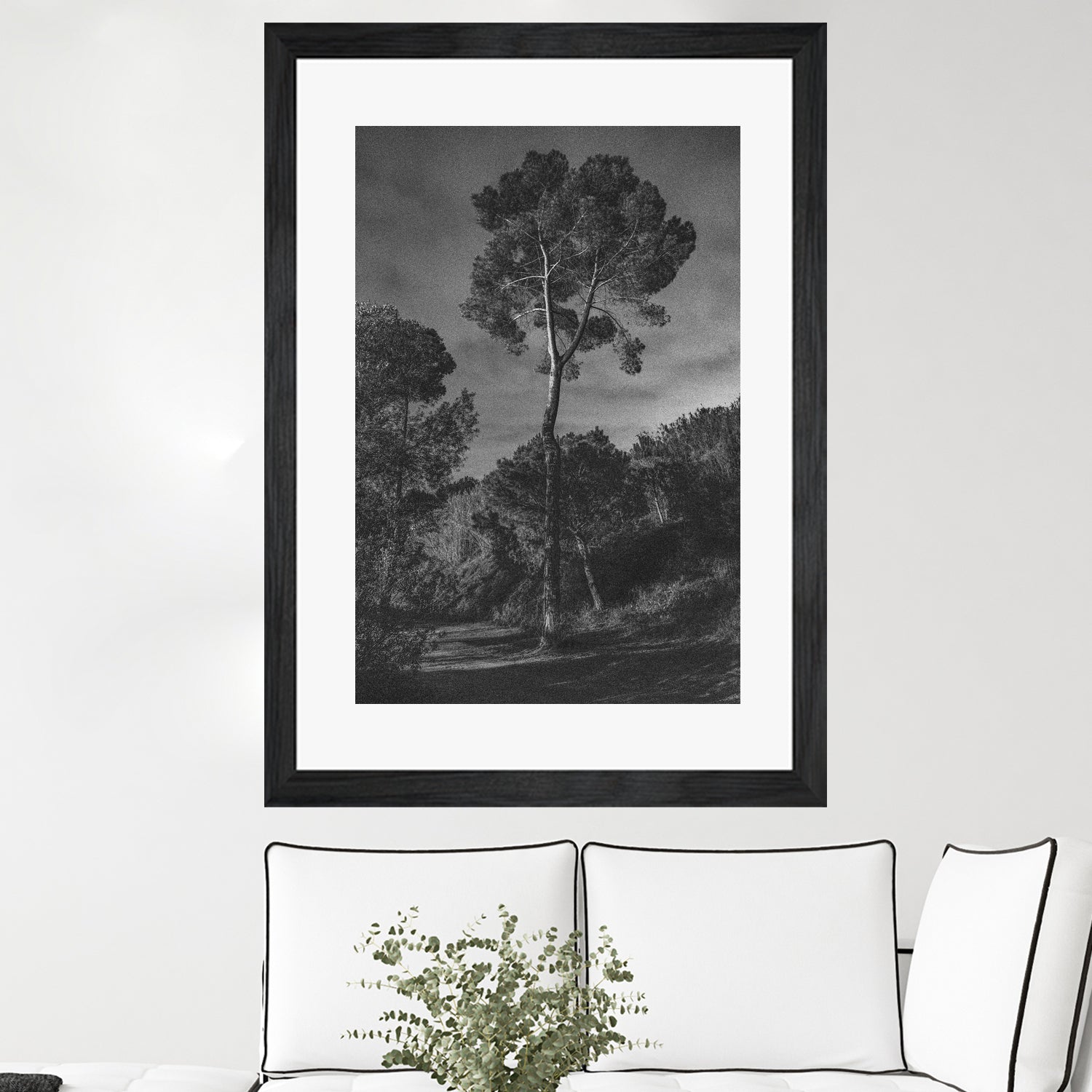 Arbores  by Pepa on GIANT ART - black botanical framed canvas