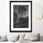 Arbores  by Pepa on GIANT ART - black botanical framed canvas