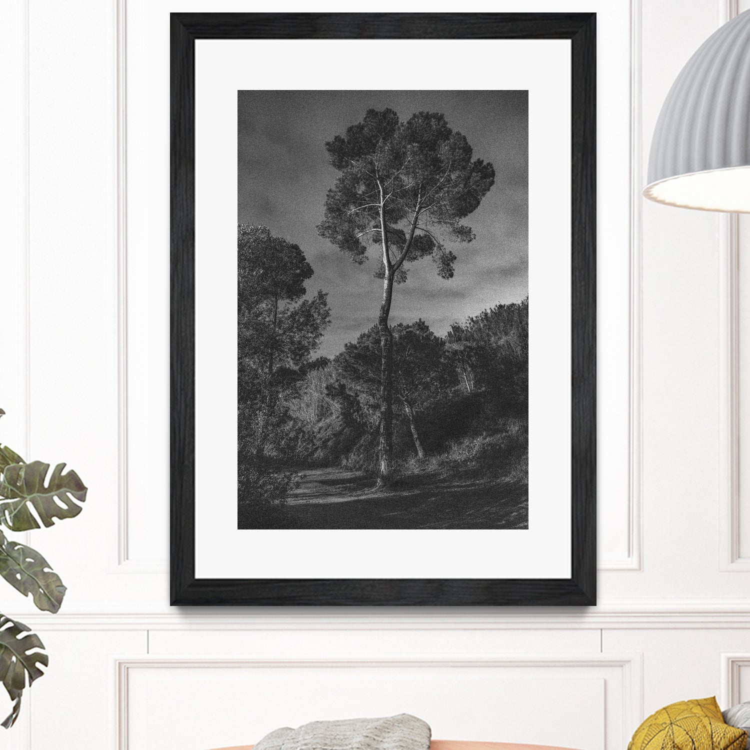 Arbores  by Pepa on GIANT ART - black botanical framed canvas