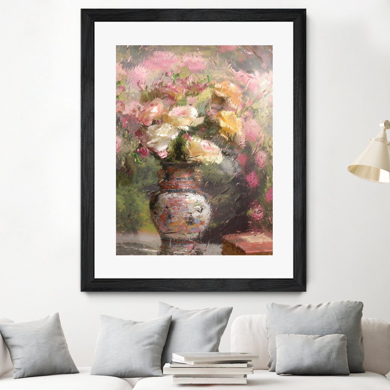 Still life with flowers by Andrey on GIANT ART - pink botanical flowers