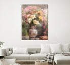 Still life with flowers by Andrey on GIANT ART - pink botanical flowers