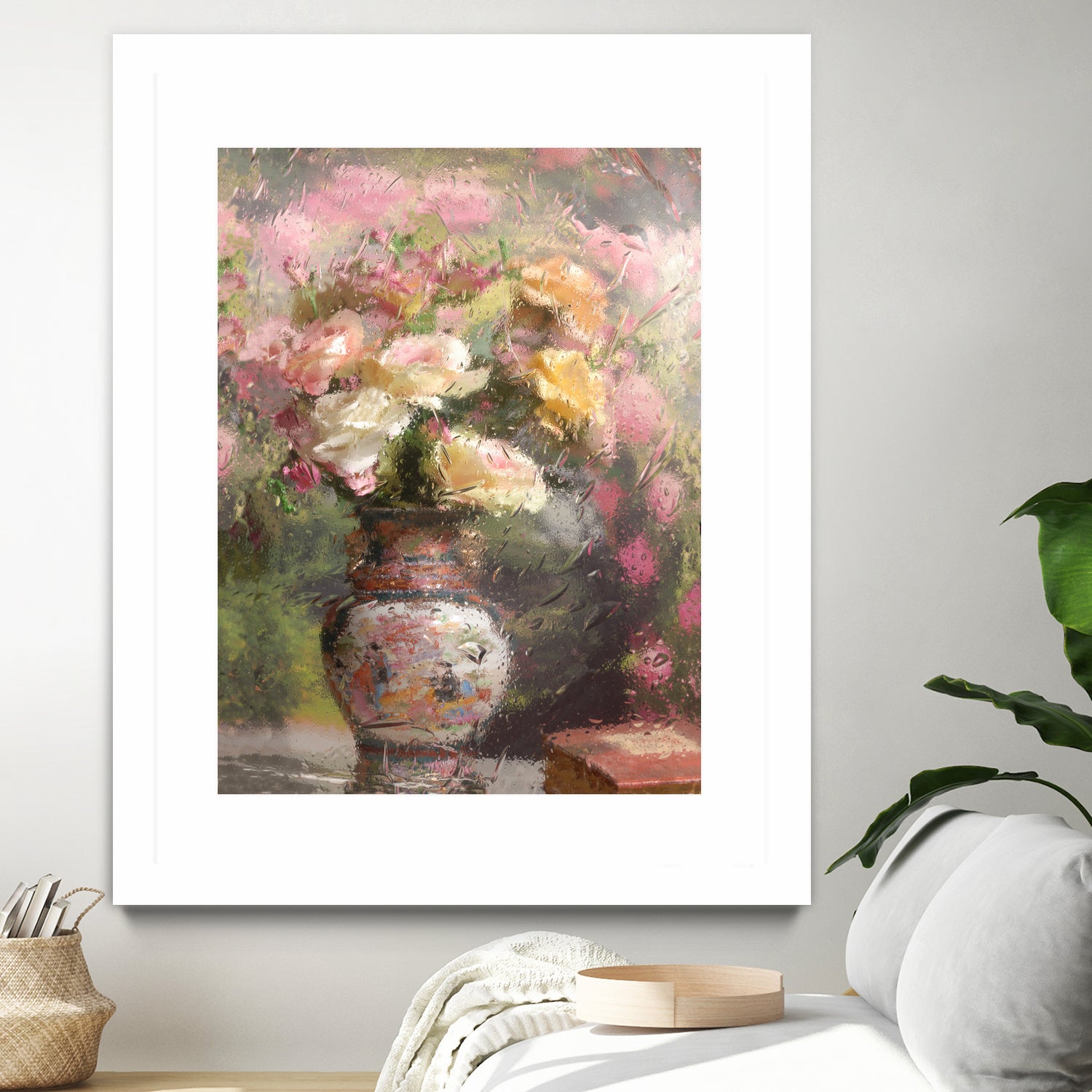 Still life with flowers by Andrey on GIANT ART - pink botanical flowers