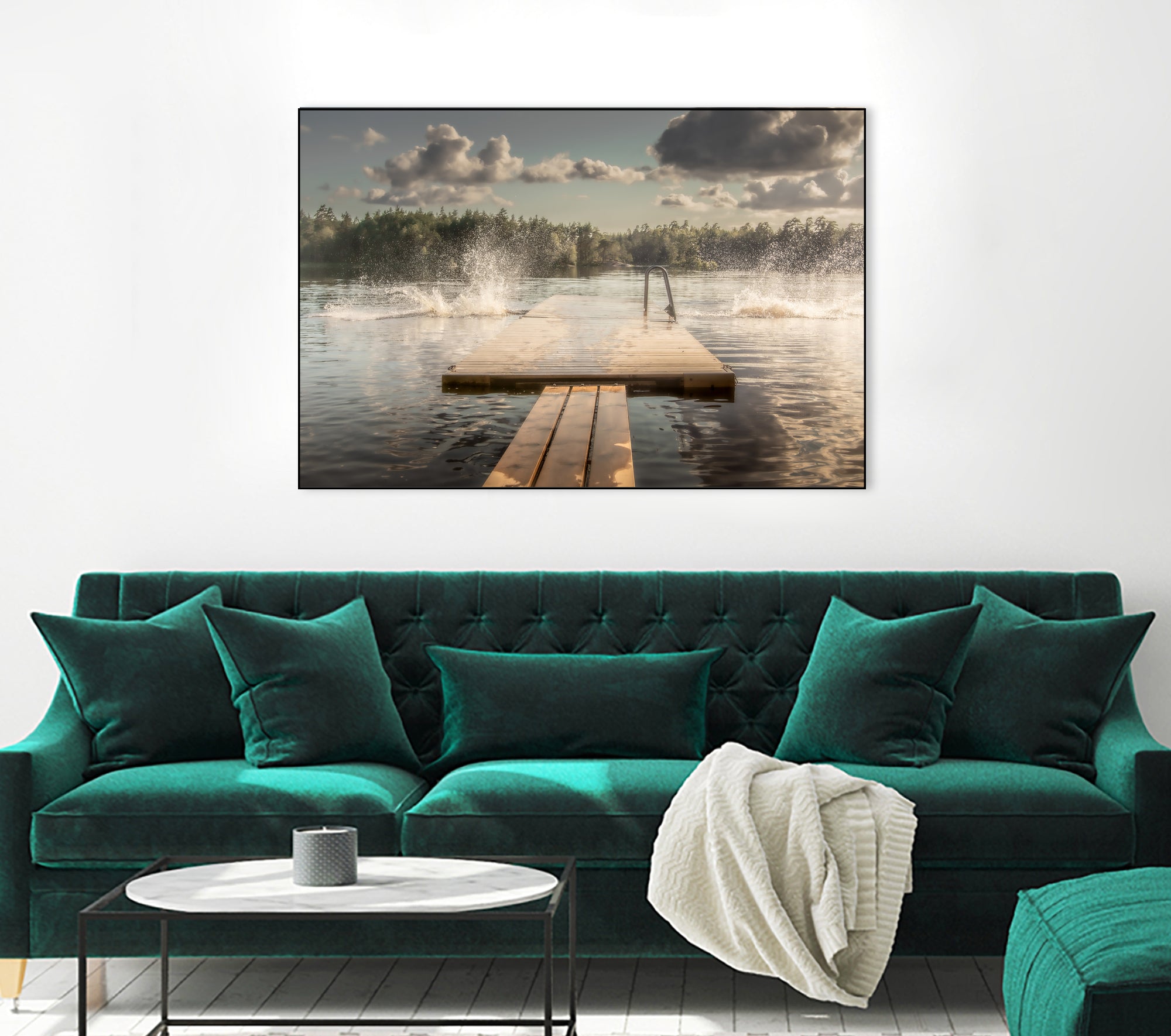 The diving board by Stephanie Kleimann on GIANT ART - landscape cloud