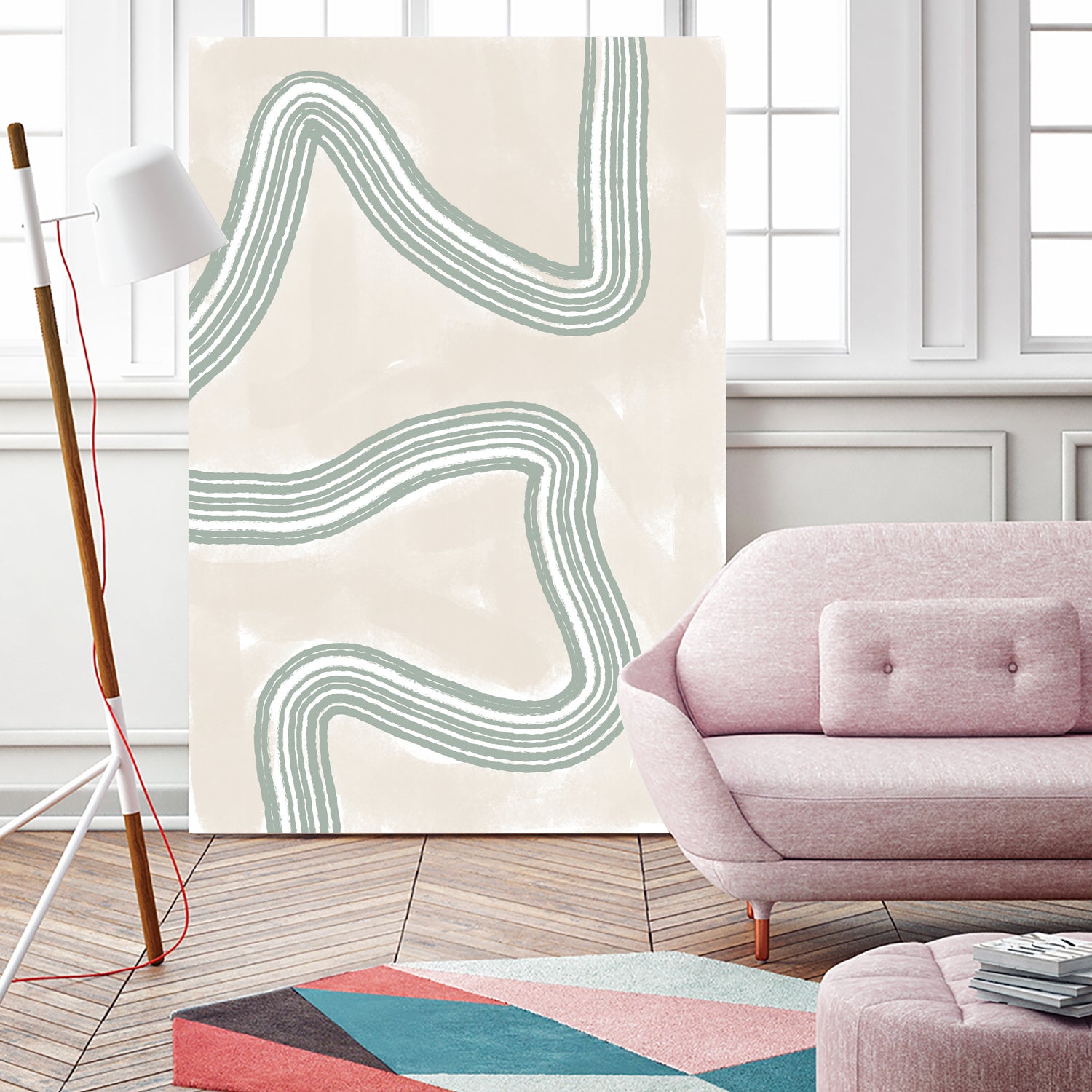 Curved Tranquility by uplusmestudio on GIANT ART - abstract abstract artwork