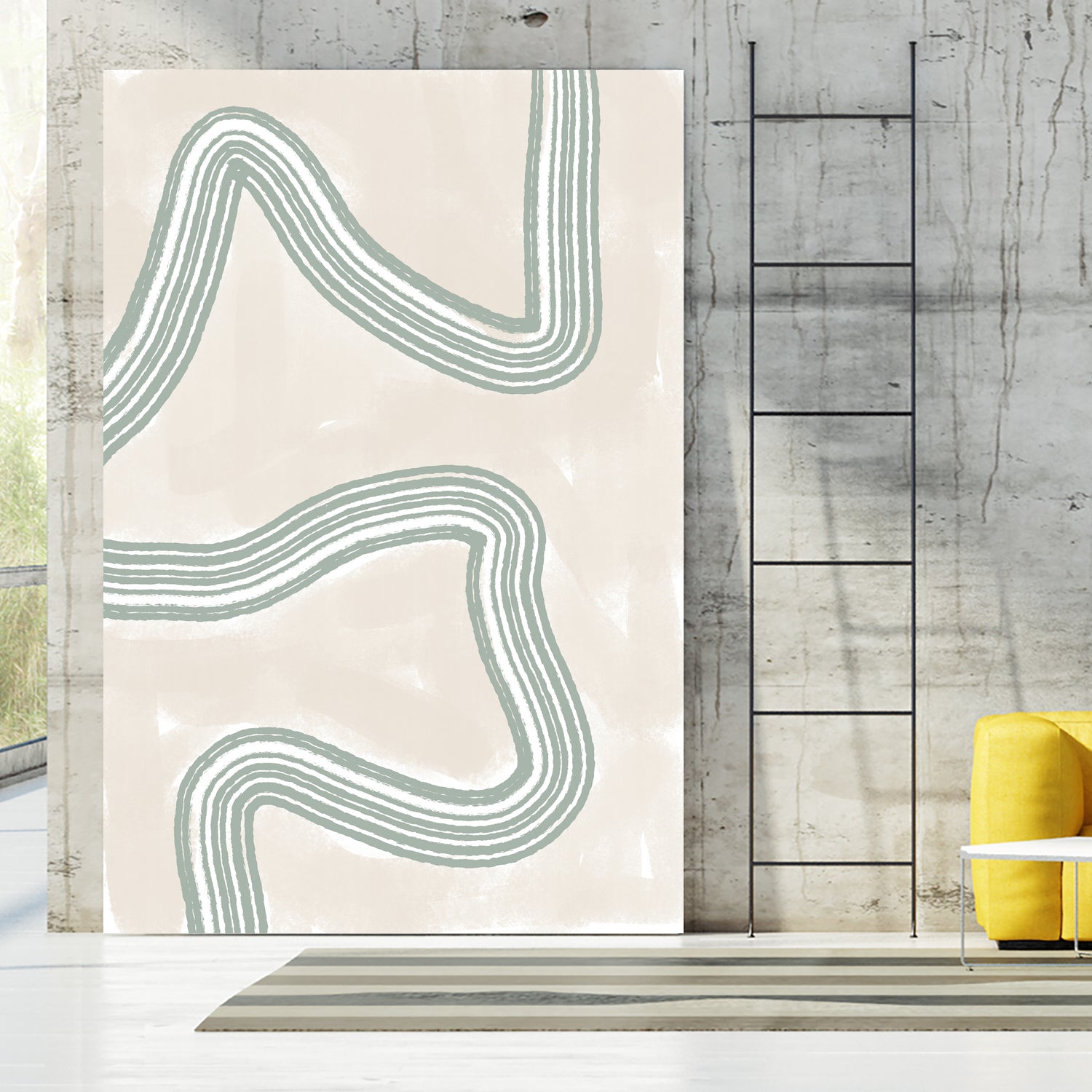 Curved Tranquility by uplusmestudio on GIANT ART - abstract abstract artwork