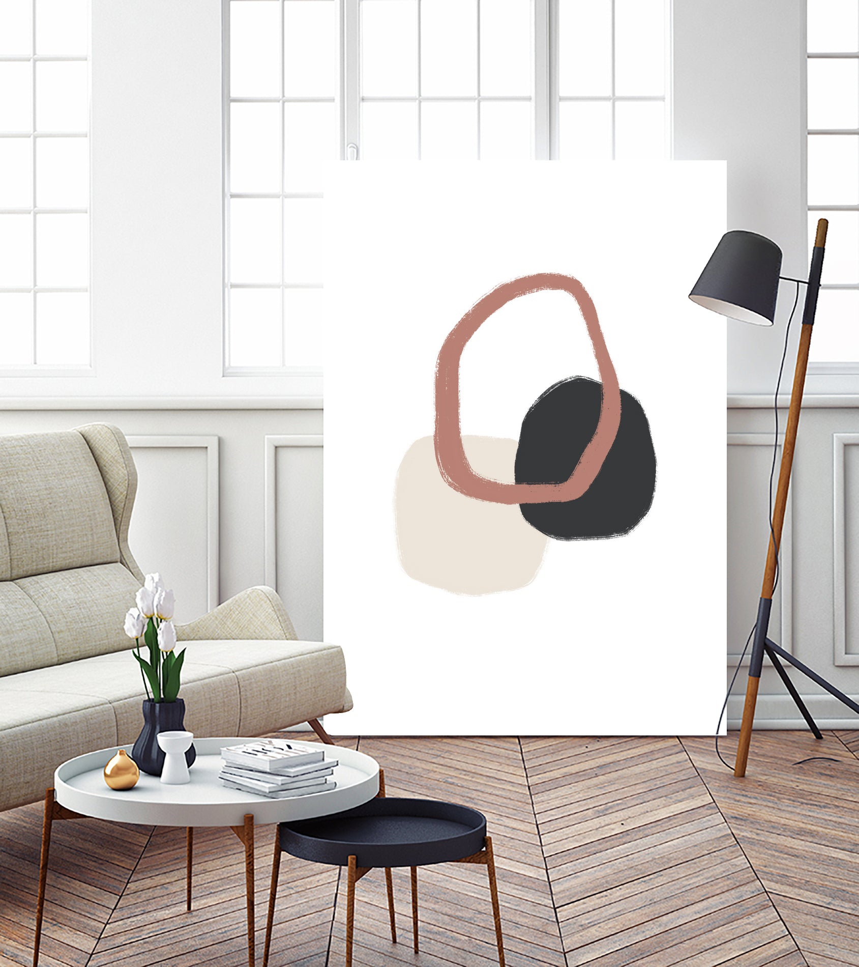 Three Stones - Together by uplusmestudio on GIANT ART - illustration shapes