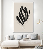 Abstract Leaf Lines by THE MIUUS STUDIO on GIANT ART - flowers and plants minimalist art