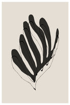 Abstract Leaf Lines by THE MIUUS STUDIO on GIANT ART - flowers and plants minimalist art