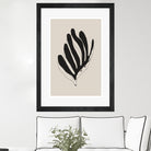 Abstract Leaf Lines by THE MIUUS STUDIO on GIANT ART - flowers and plants minimalist art
