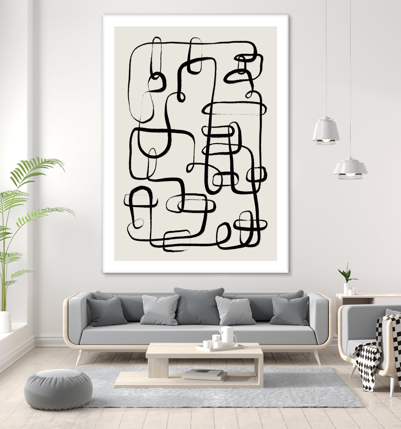Endless Curves Dance by Treechild on GIANT ART - line art abstract art