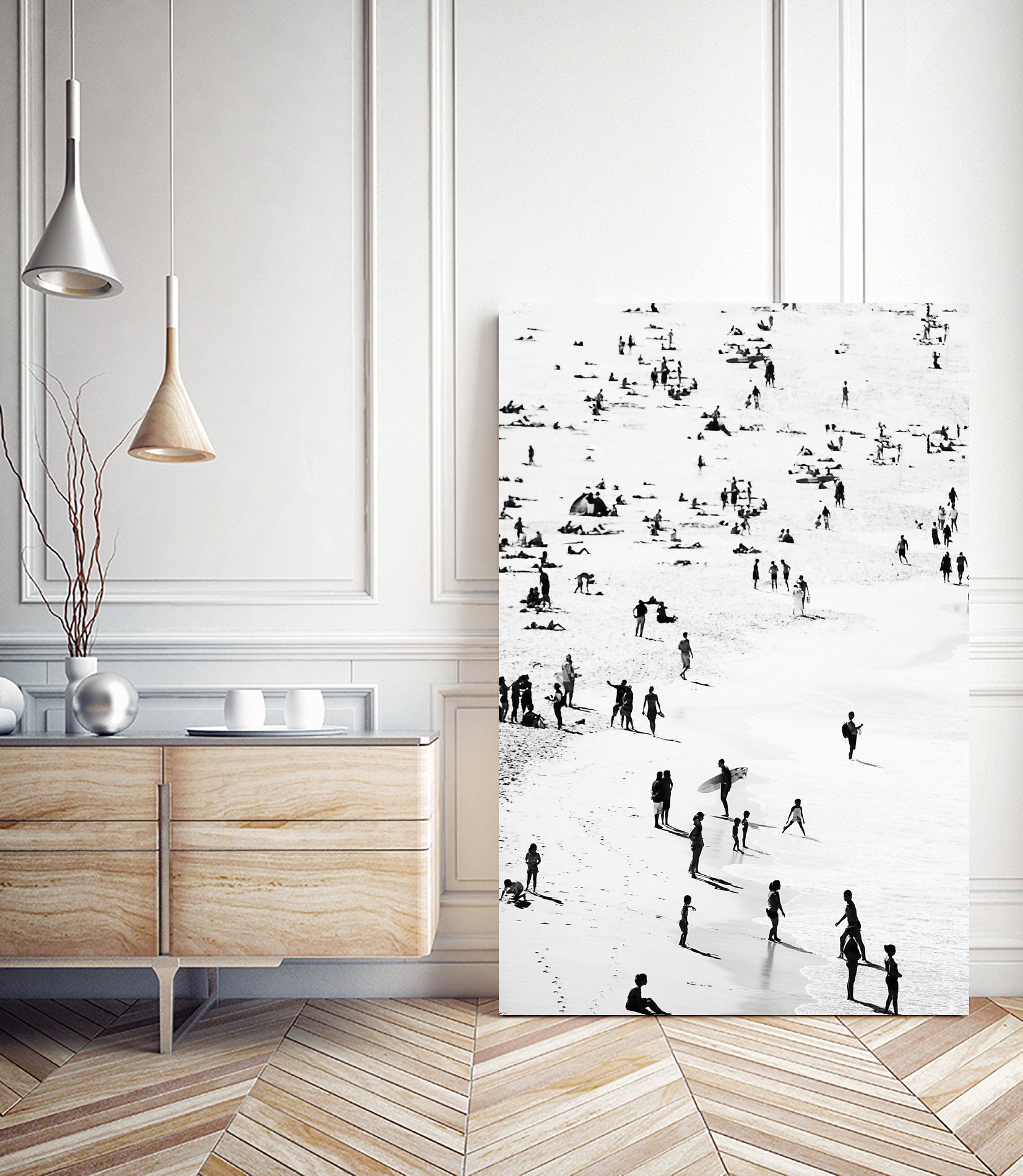 Beach Silhouettes by Kathrin on GIANT ART - photography person