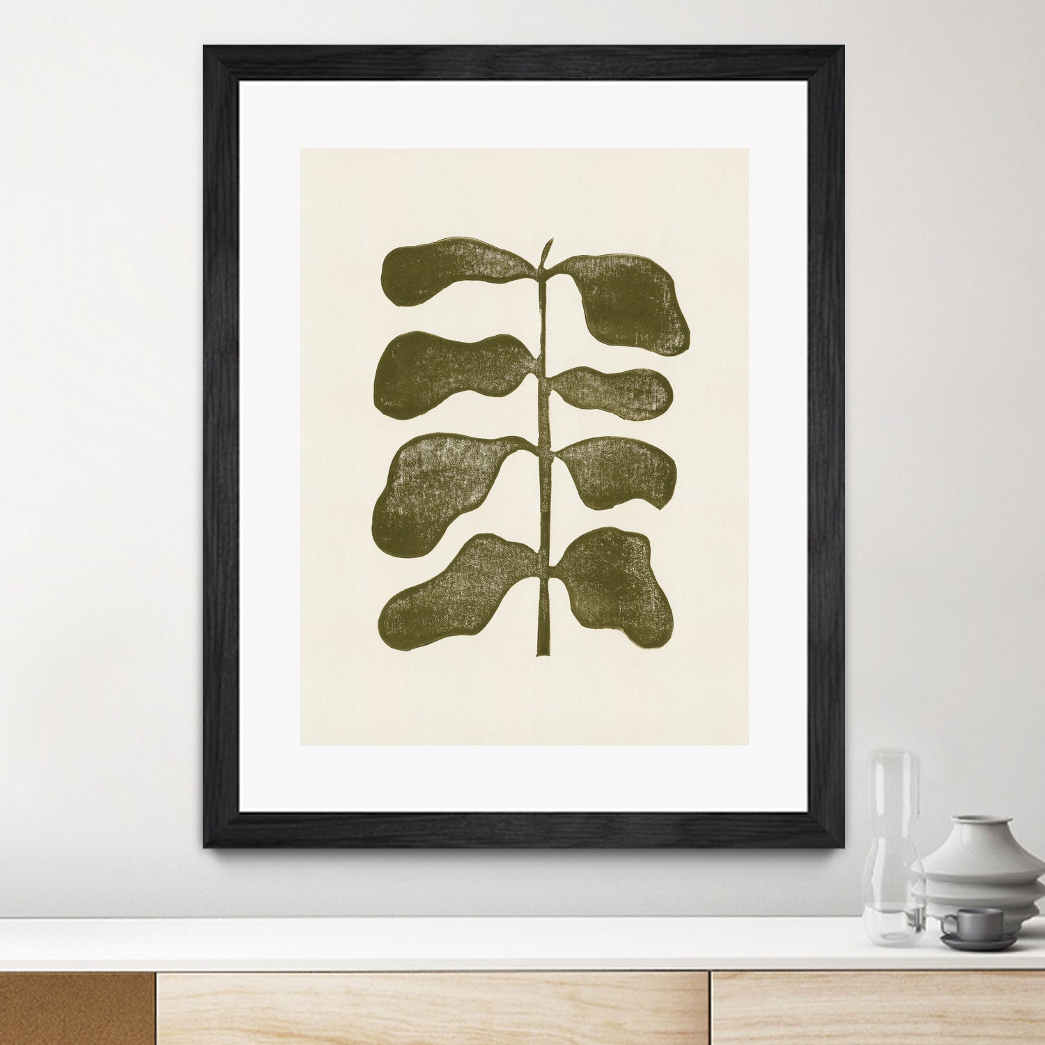 Linocut Plant by Alisa Galitsyna on GIANT ART - 7143 illustration