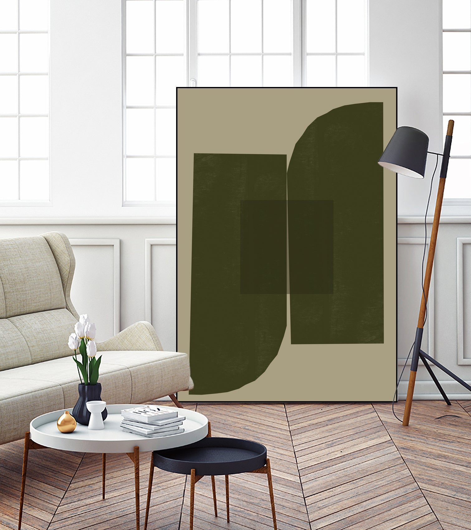 Green Composition _2 by THE MIUUS STUDIO on GIANT ART - abstract abstract abstract