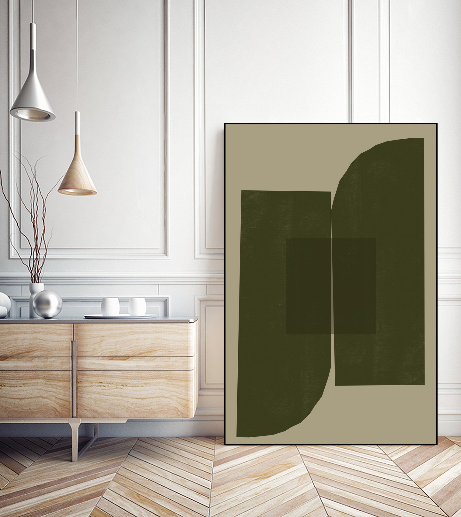 Green Composition _2 by THE MIUUS STUDIO on GIANT ART - abstract abstract abstract