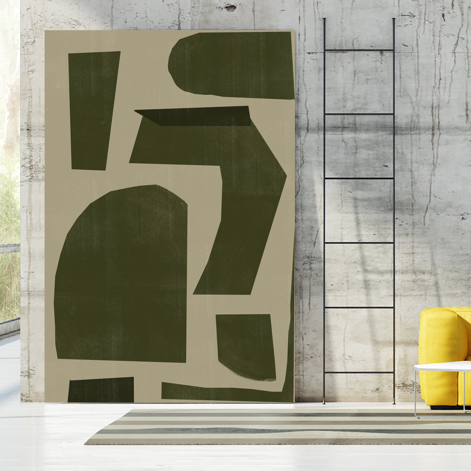 Green Composition _1 by THE MIUUS STUDIO on GIANT ART - abstract abstract abstract