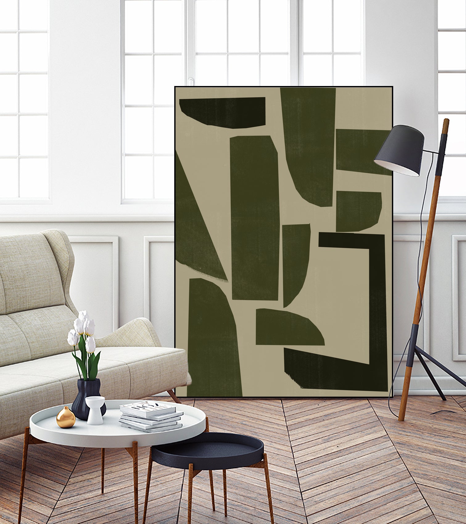 Green Composition _3 by THE MIUUS STUDIO on GIANT ART - abstract abstract abstract