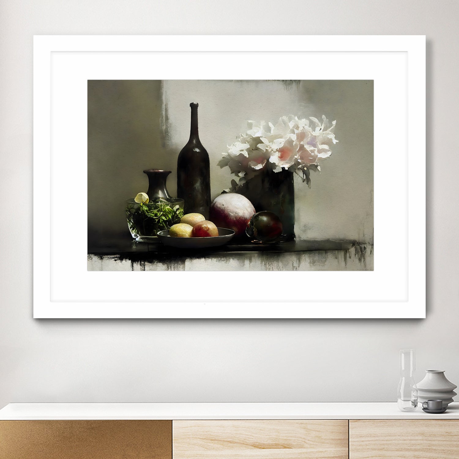 Stilllife With Black Bottle by Treechild on GIANT ART - still life stilllife