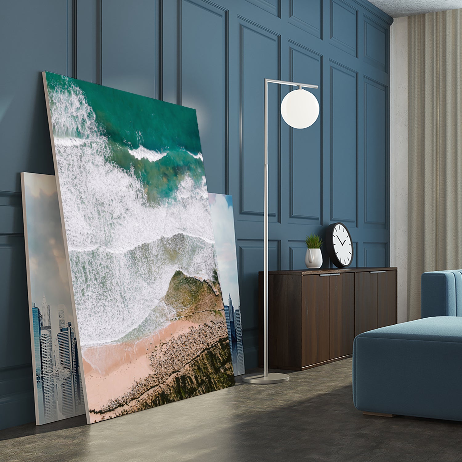 Waves by Raisa Zwart on GIANT ART - green coastal