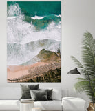 Waves by Raisa Zwart on GIANT ART - green coastal