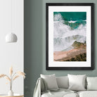 Waves by Raisa Zwart on GIANT ART - green coastal