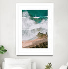 Waves by Raisa Zwart on GIANT ART - green coastal