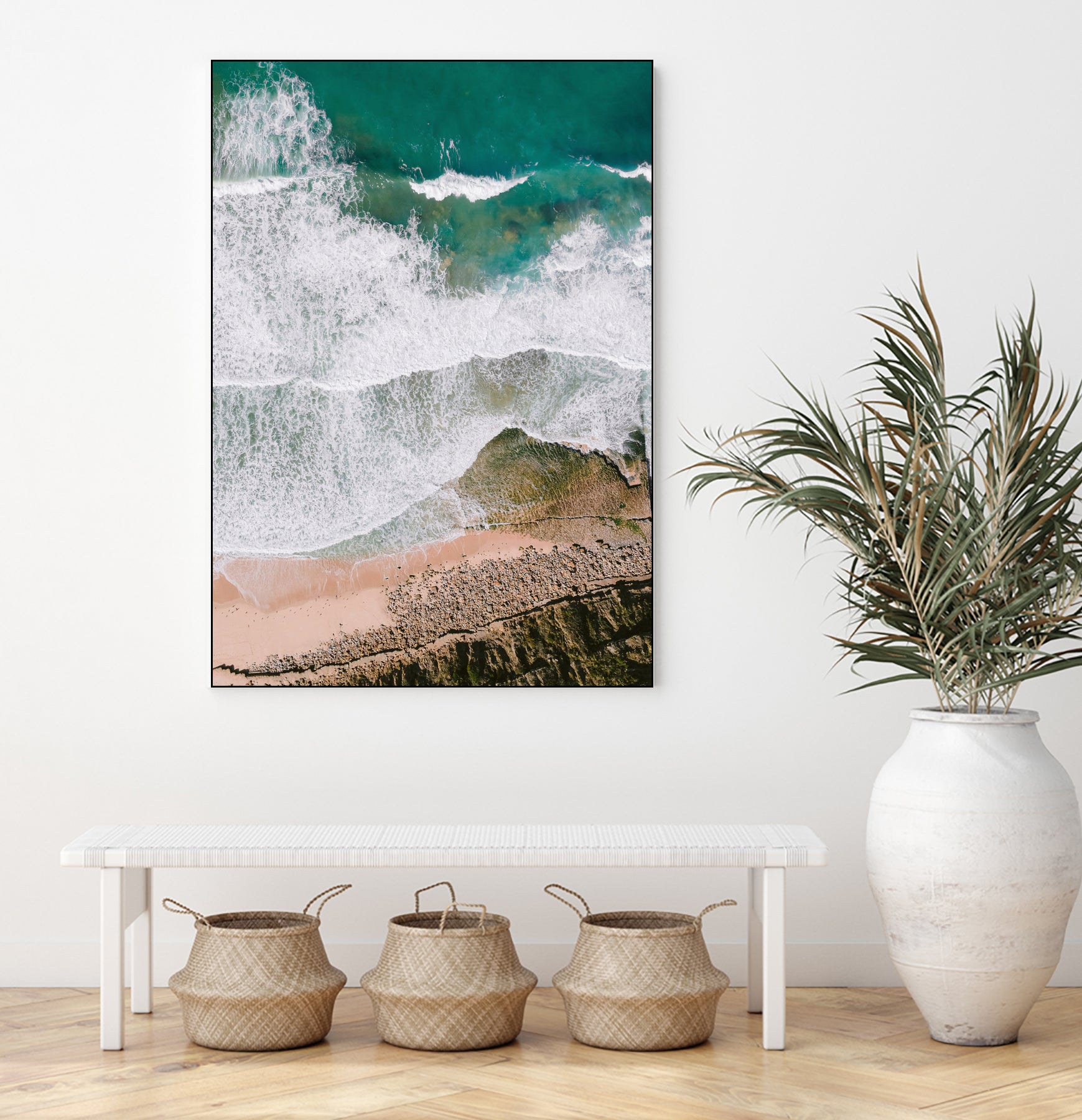 Waves by Raisa Zwart on GIANT ART - green coastal