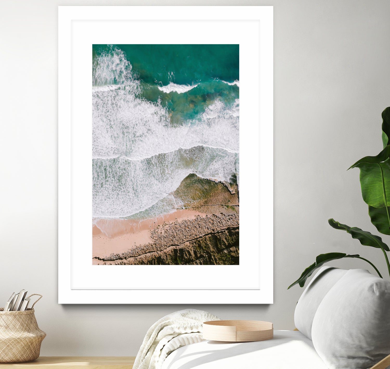 Waves by Raisa Zwart on GIANT ART - green coastal