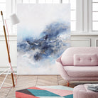 Expressionist Blue Abstract by Francoise Wattre on GIANT ART - paintings abstract art