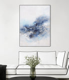 Expressionist Blue Abstract by Francoise Wattre on GIANT ART - paintings abstract art