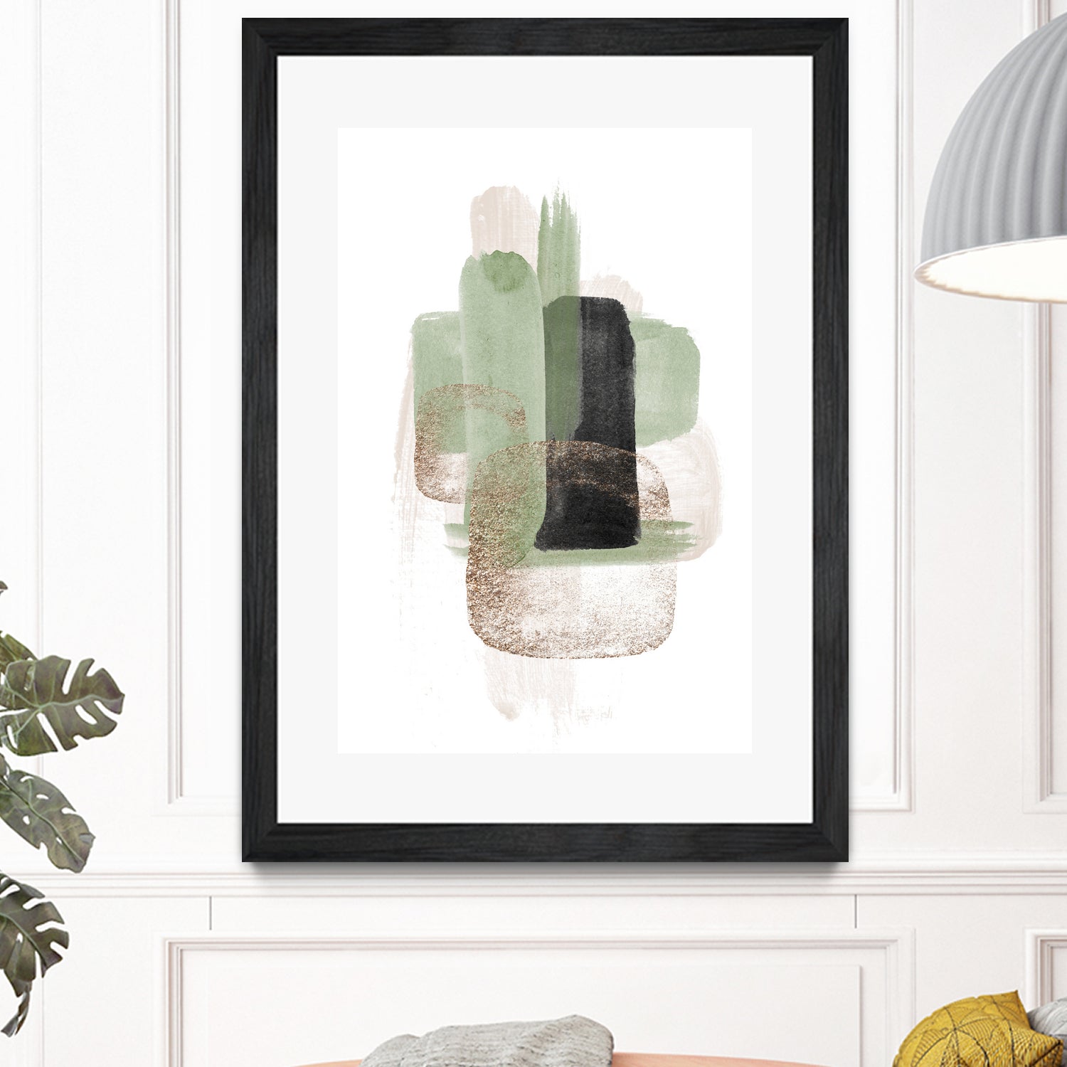 Simple Green-3 by Sally Ann Moss on GIANT ART - geometric geometric geometric