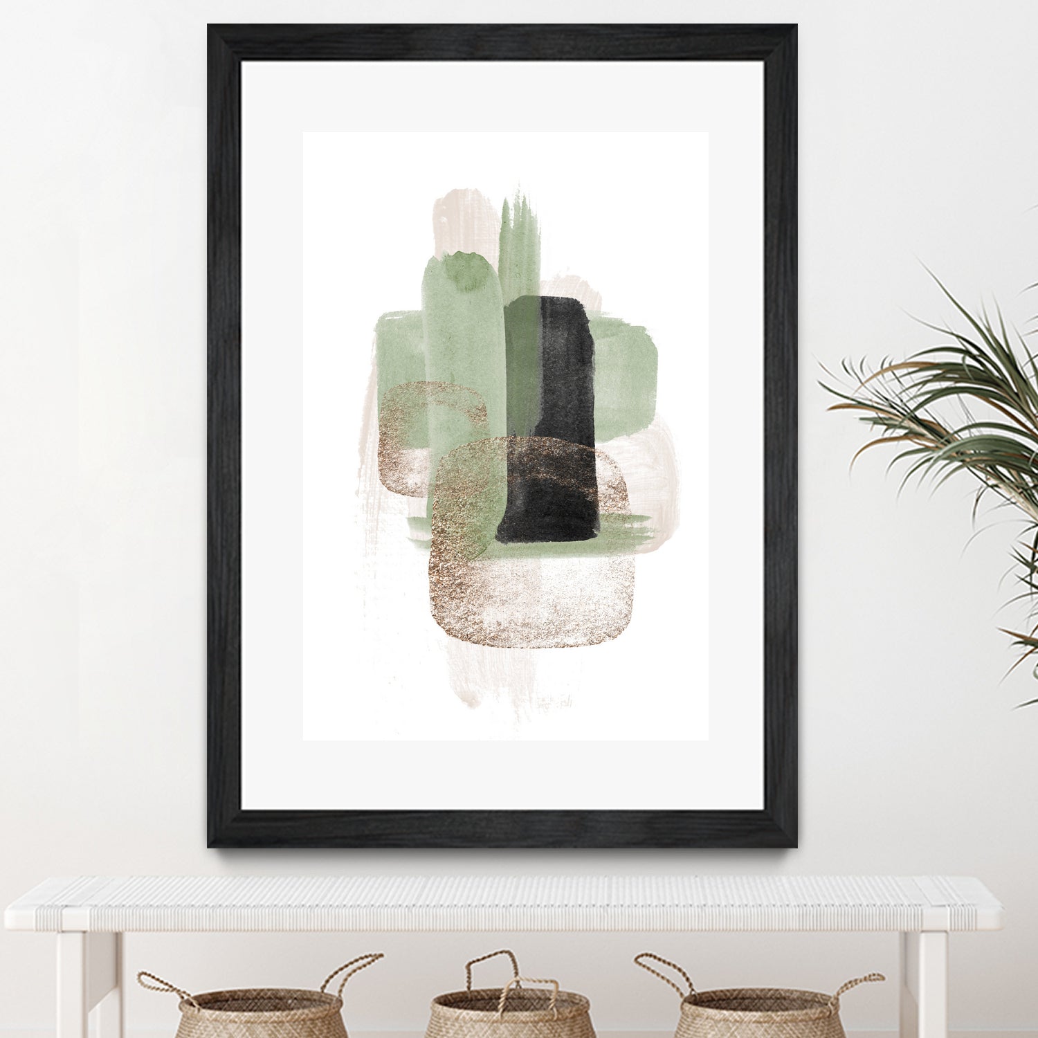 Simple Green-3 by Sally Ann Moss on GIANT ART - geometric geometric geometric