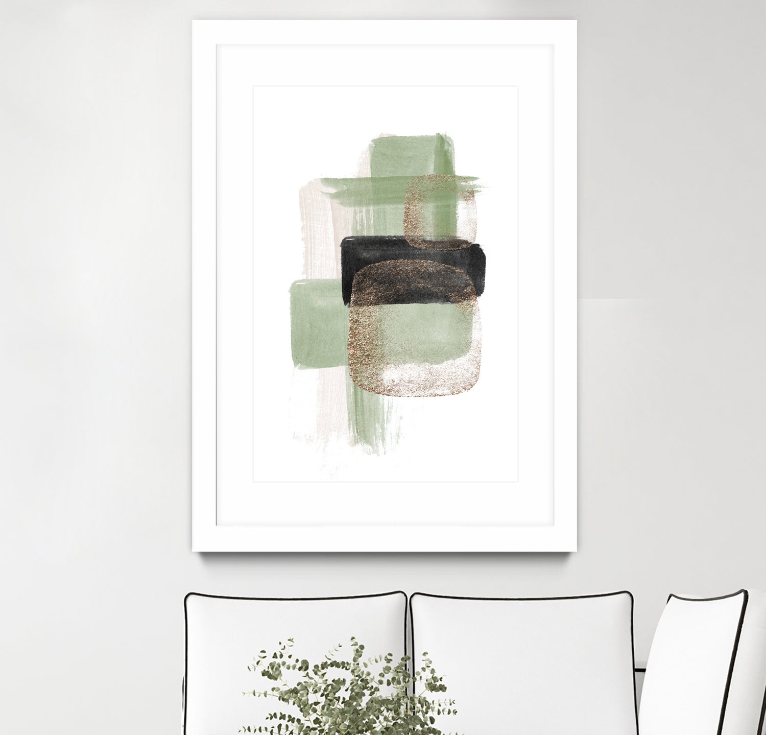 Simple Green-2 by Sally Ann Moss on GIANT ART - geometric geometric geometric