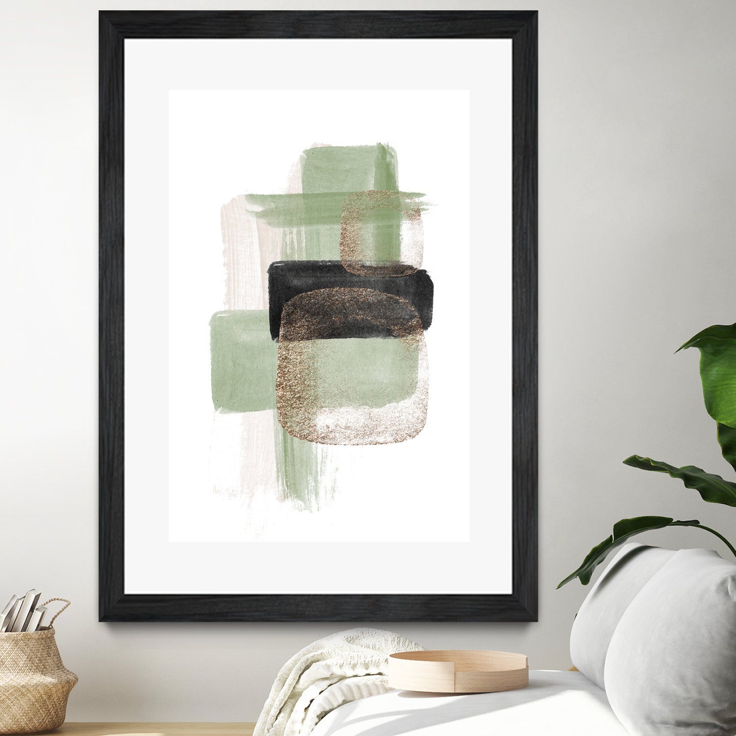 Simple Green-2 by Sally Ann Moss on GIANT ART - geometric geometric geometric