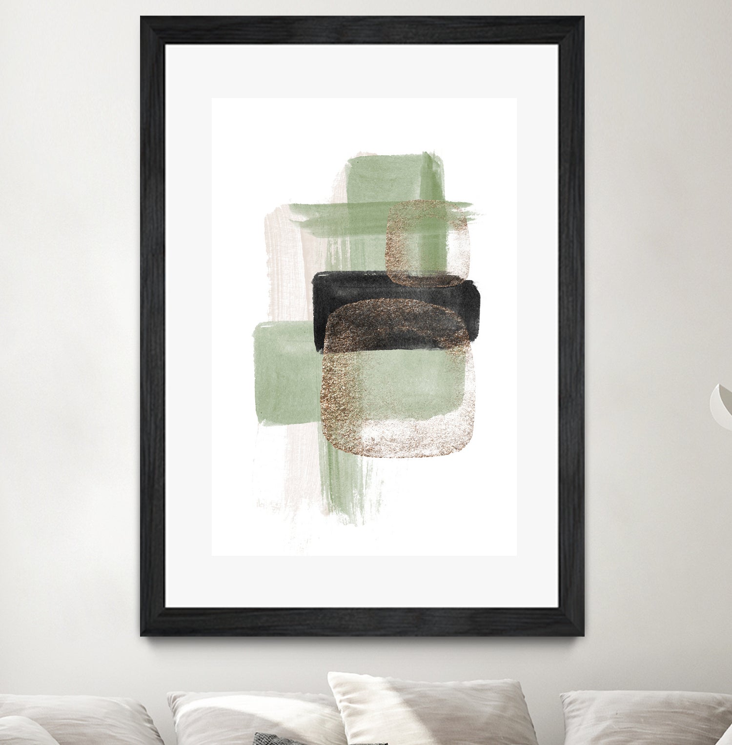 Simple Green-2 by Sally Ann Moss on GIANT ART - geometric geometric geometric