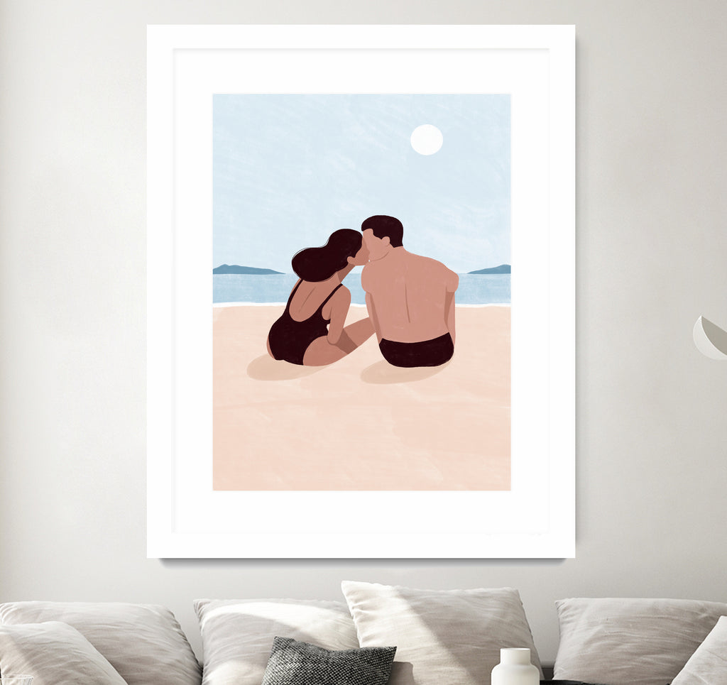 First Kiss by Maja on GIANT ART - illustration love