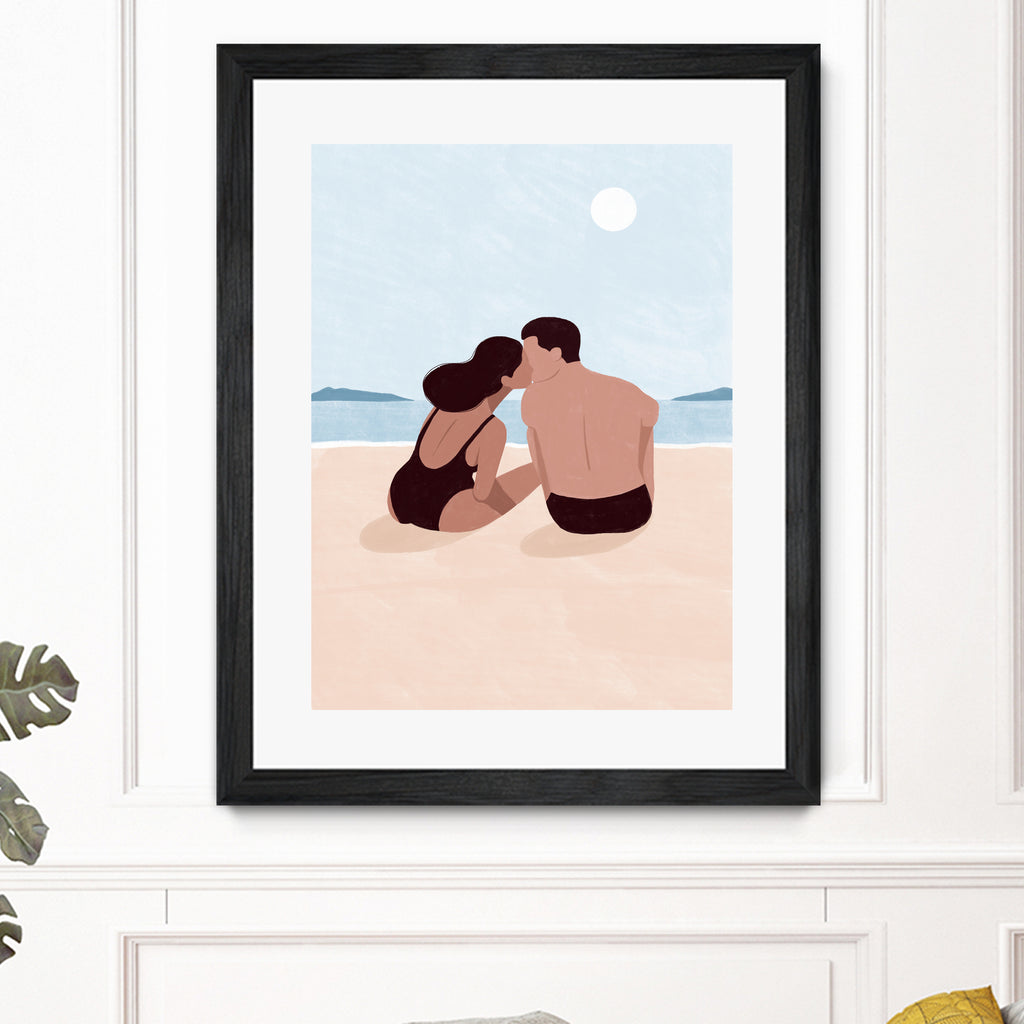 First Kiss by Maja on GIANT ART - illustration love