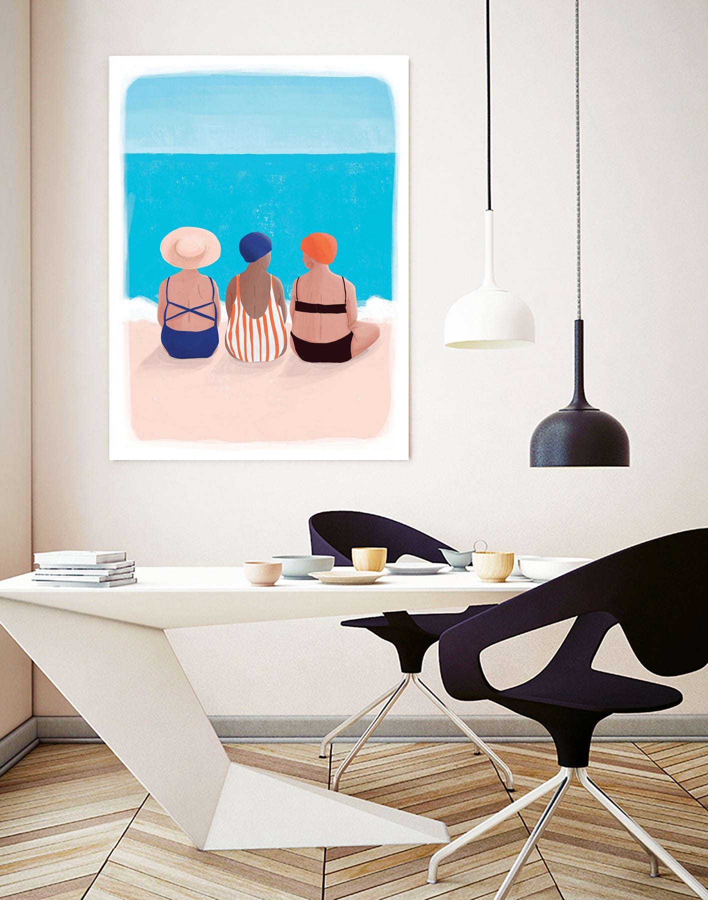 Cakula by Maja on GIANT ART - blue figurative hats