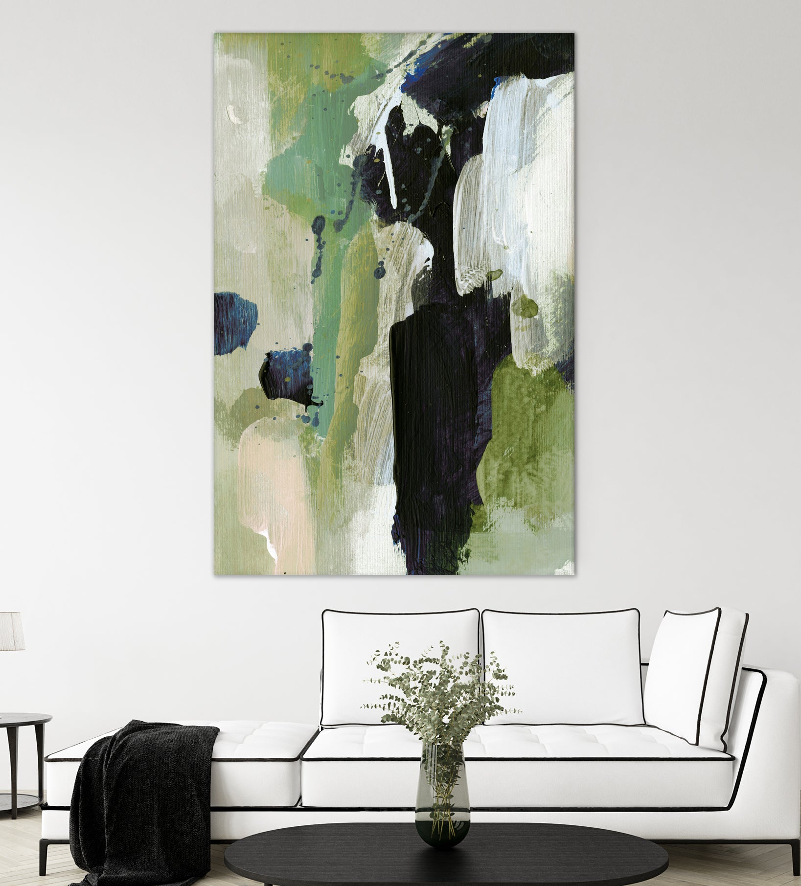 Waterfall by Dan on GIANT ART - abstract green