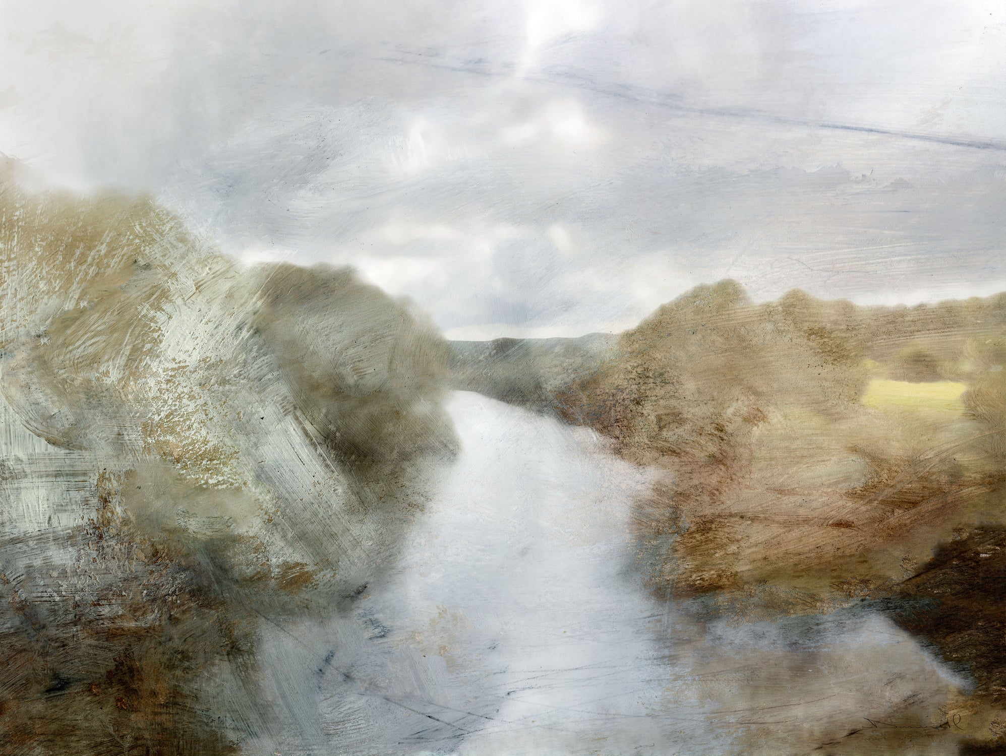 River by Dan Hobday on GIANT ART - abstract dan hobday
