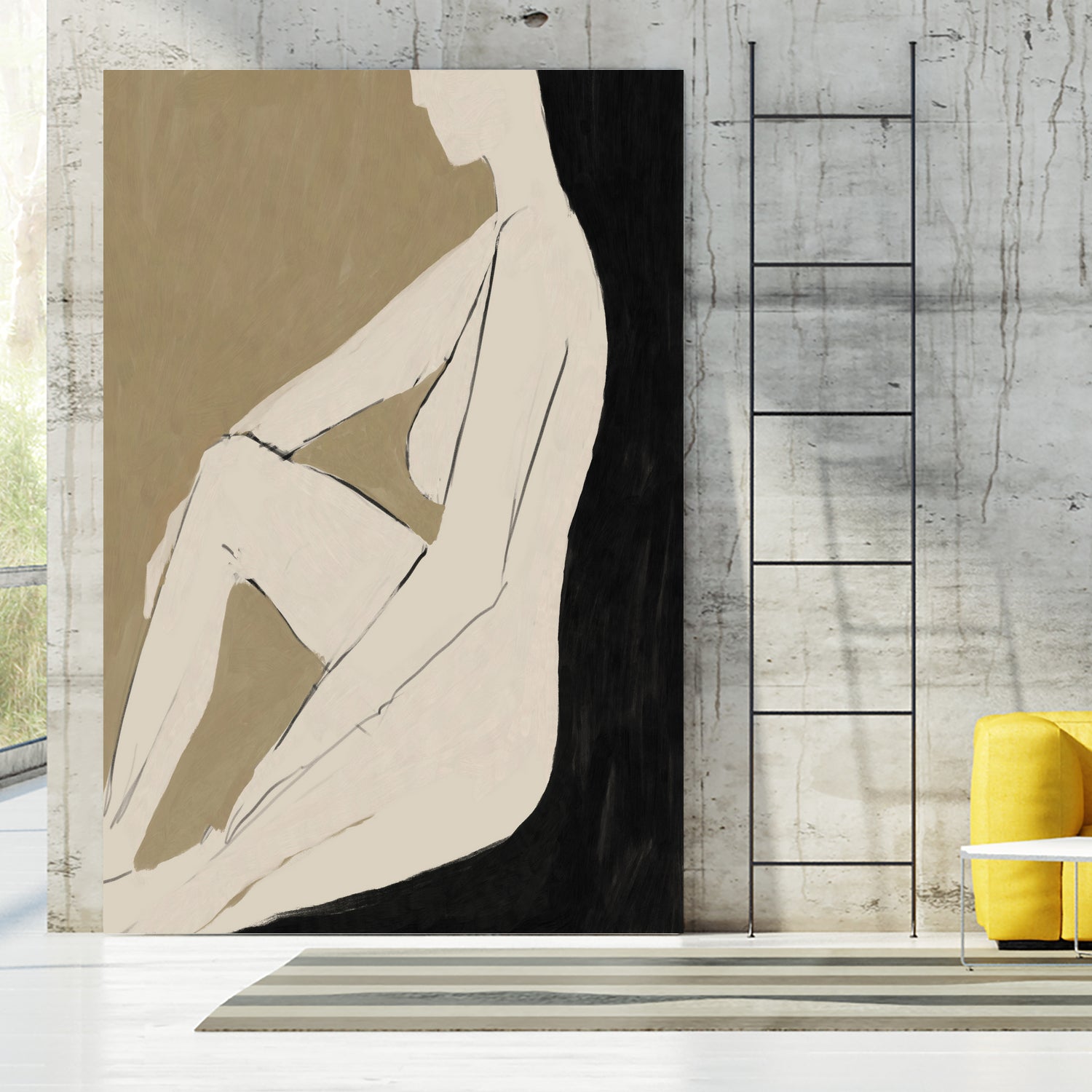 Chill by Dan on GIANT ART - abstract woman