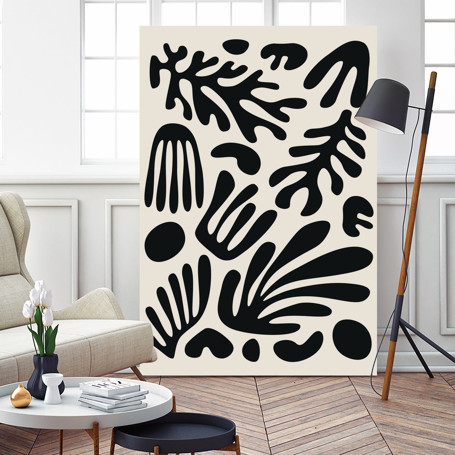 Henri Matisse Black Algae Collection #3 by jay on GIANT ART - illustration bw
