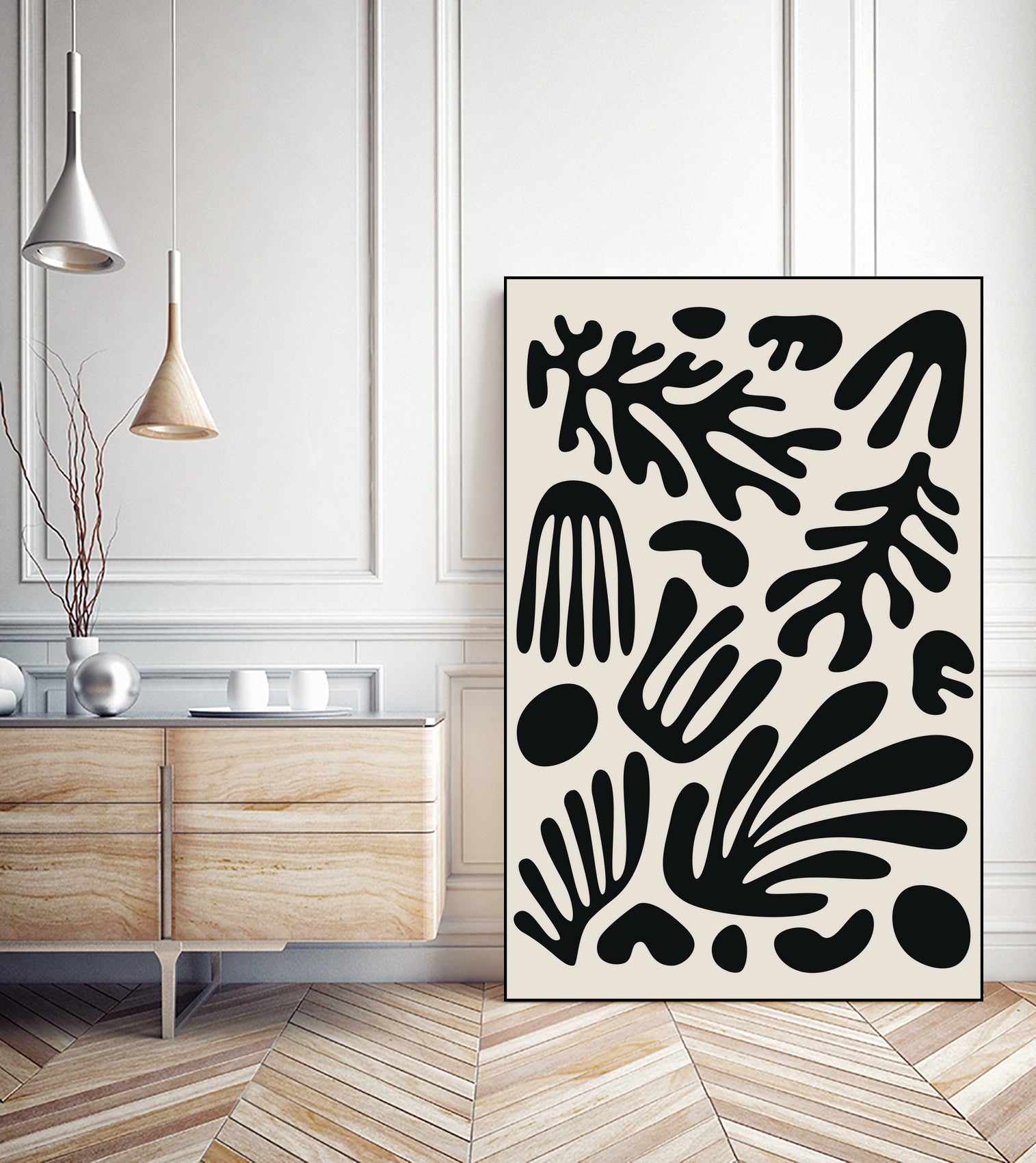 Henri Matisse Black Algae Collection #3 by jay on GIANT ART - illustration bw