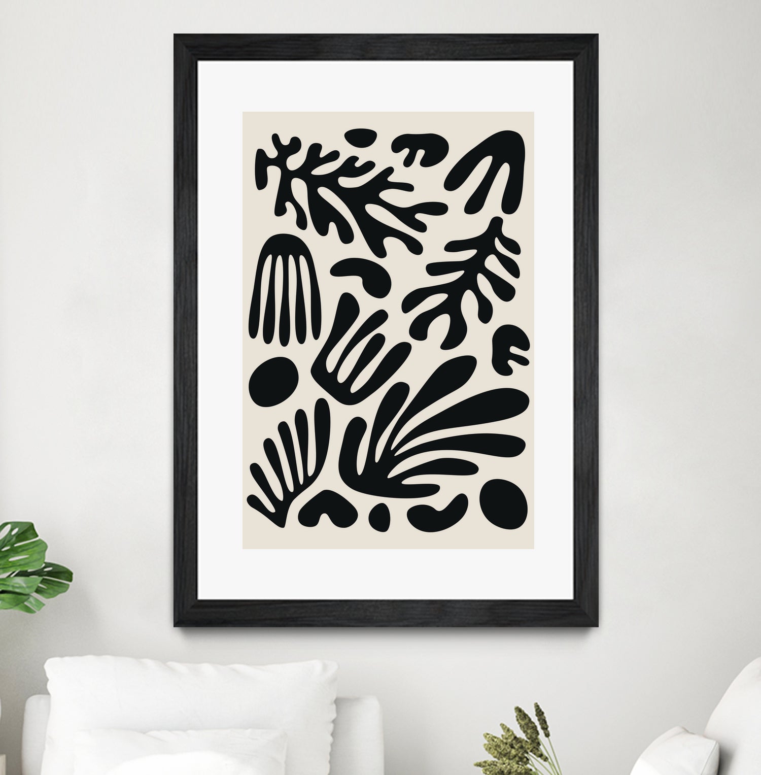 Henri Matisse Black Algae Collection #3 by jay on GIANT ART - illustration bw