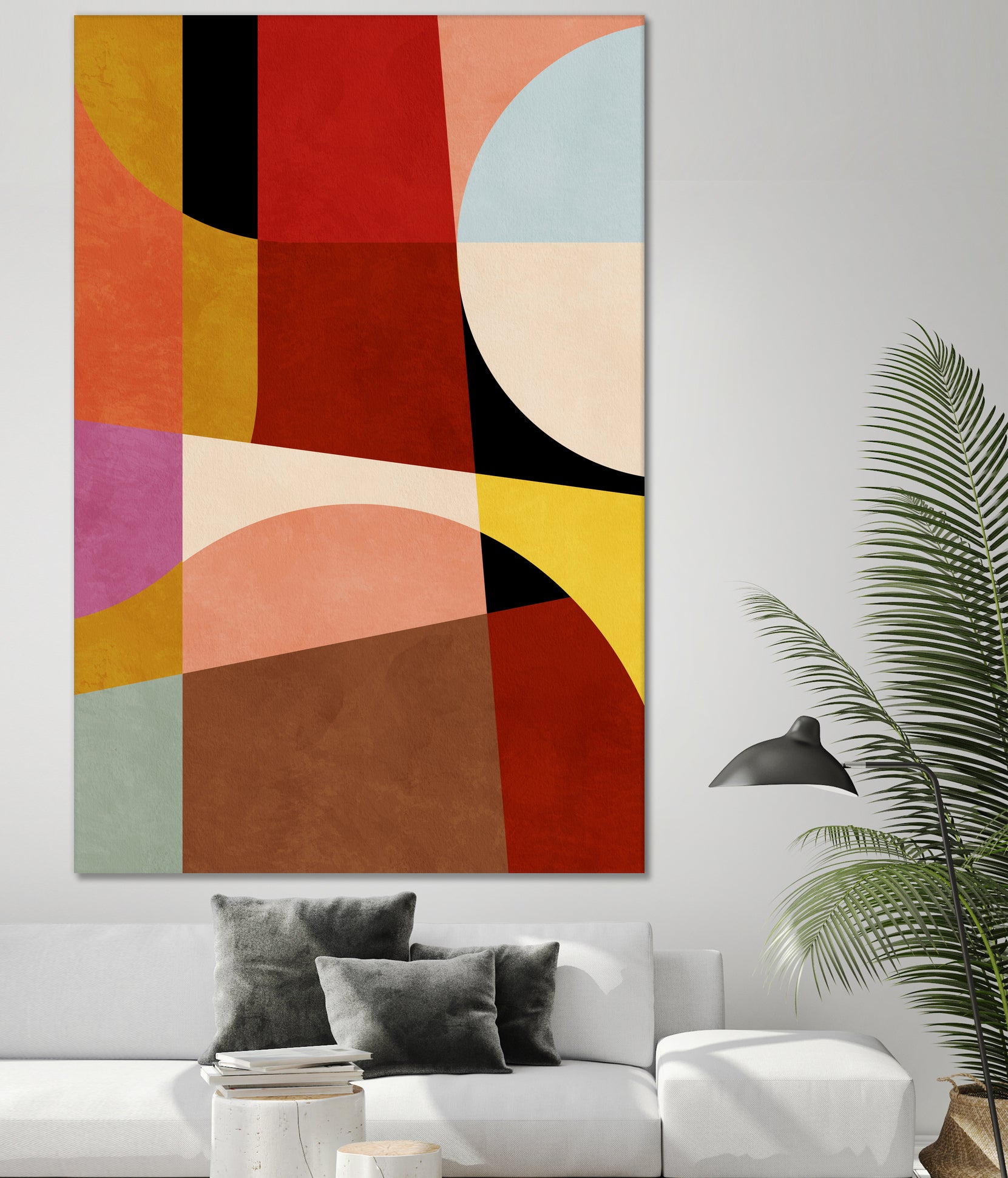Warm Colors Bauhaus Geometry2 by Ana Rut Bre on GIANT ART - abstract abstract