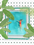 Riad Pool by Petra on GIANT ART - botanical woman