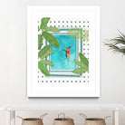 Riad Pool by Petra on GIANT ART - botanical woman