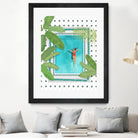 Riad Pool by Petra on GIANT ART - botanical woman